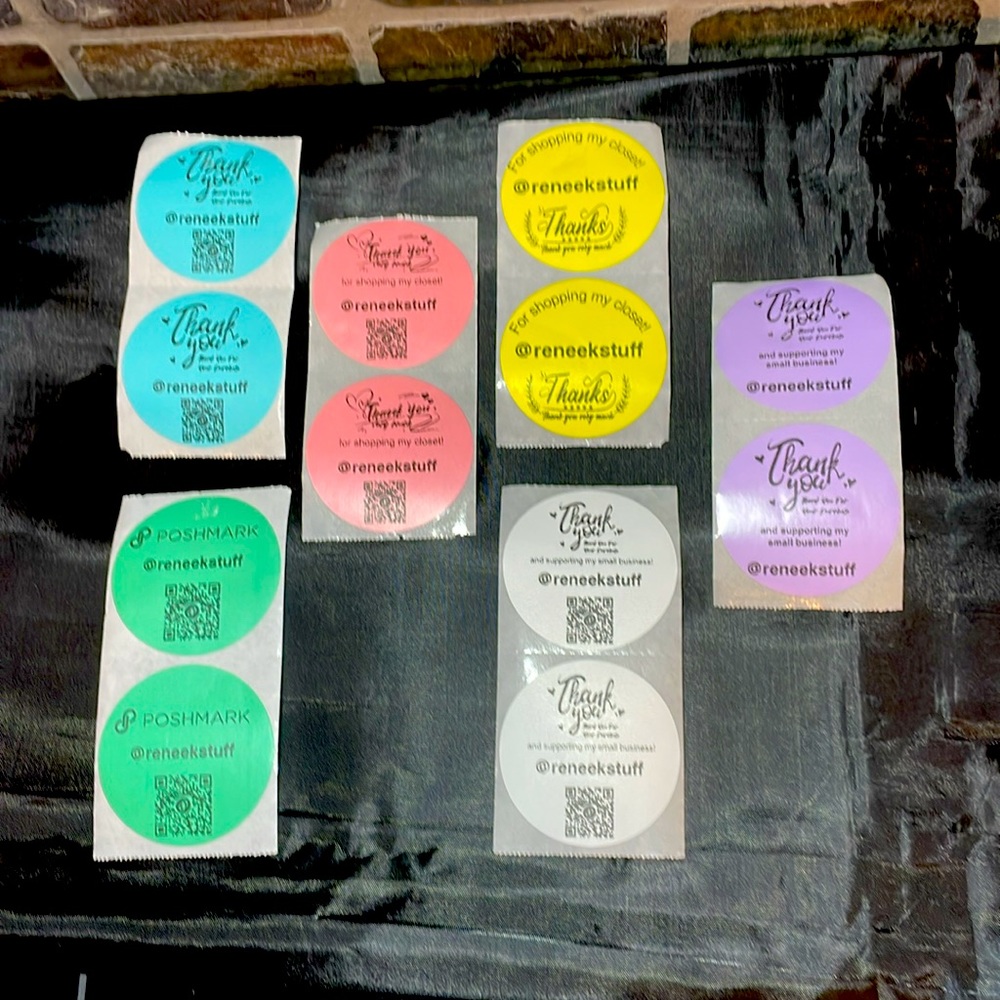 NEW 50 CUSTOM LABELS made to order with your choice of six colors. See photos.